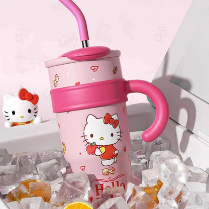 hello kitty tumbler cup hot cold ice