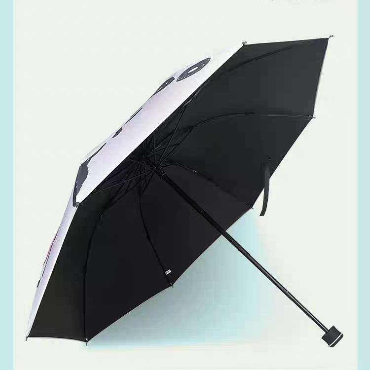 jumping pochacco foldable umbrella black coating