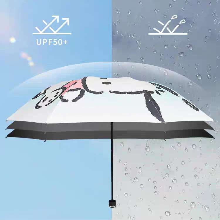 jumping pochacco foldable umbrella uv rain protection