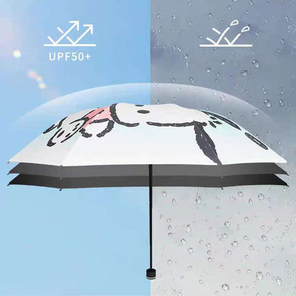jumping pochacco foldable umbrella uv rain protection