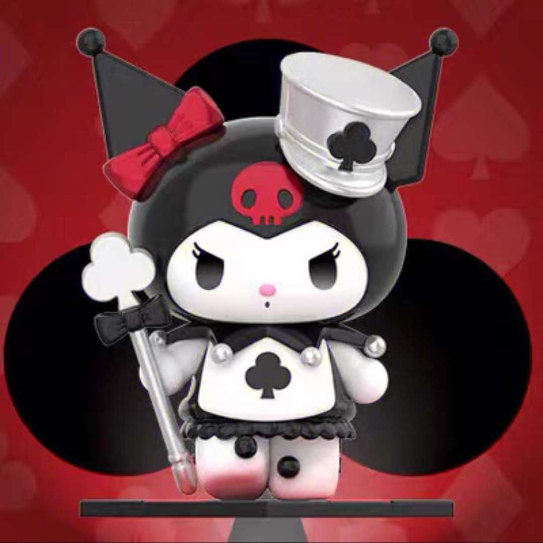 kuromi club poker carnival style figure