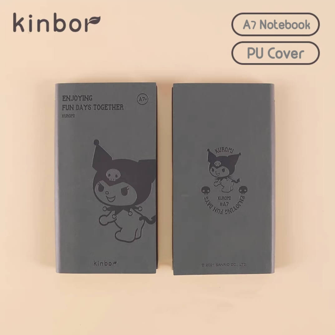 kuromi faux leather notebook