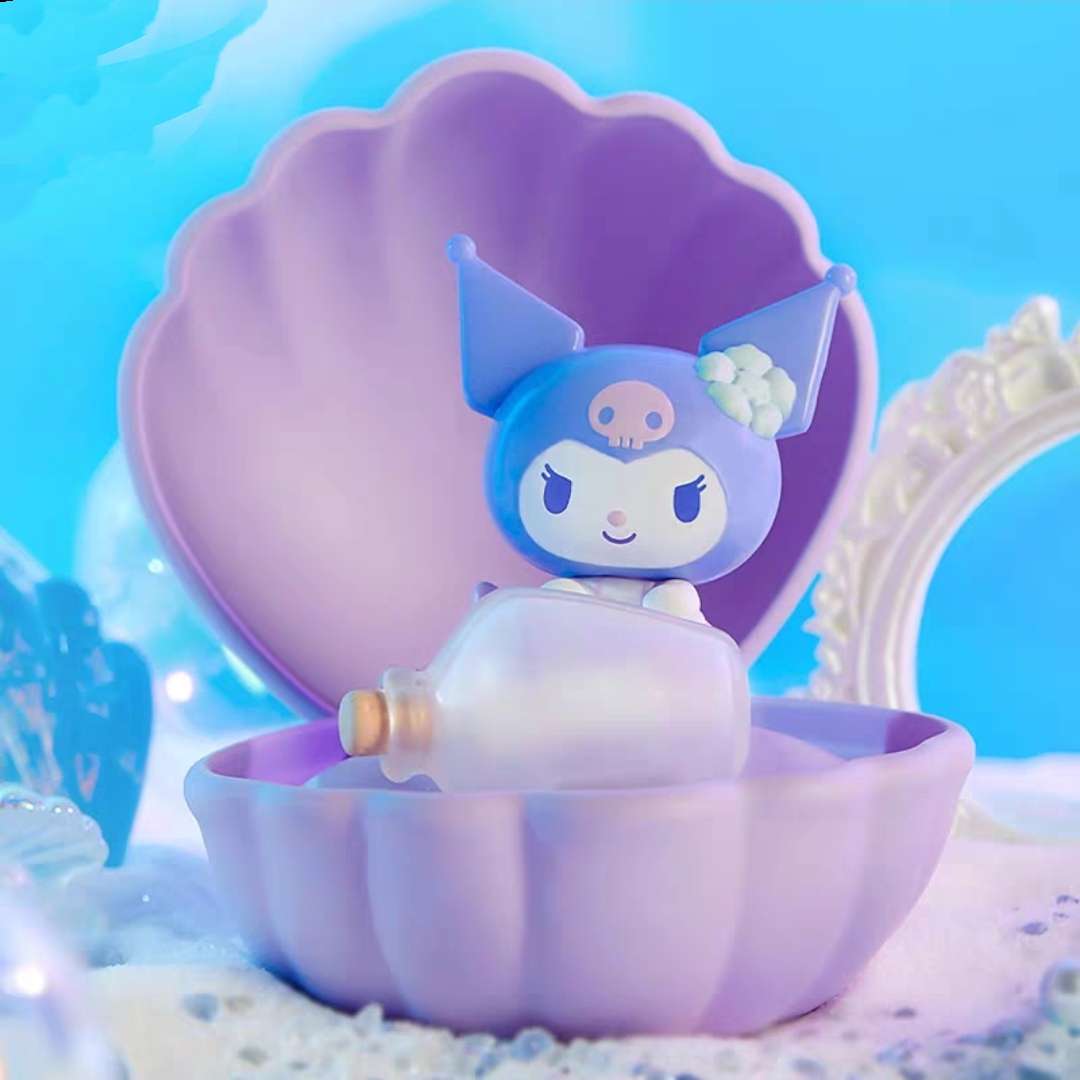 Sanrio Pearl Mermaid Shell Blind Box Figure Hello Kitty Kuromi & More!