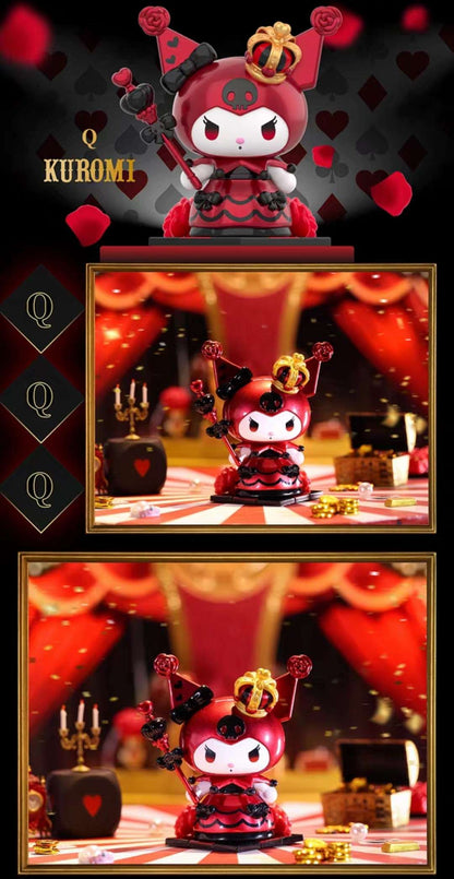 kuromi red poker queen crown toy figure blind box