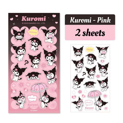 kuromi sweet pink decorative stickers