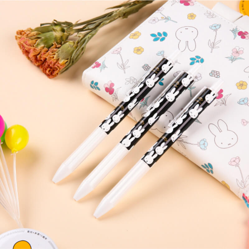 miffy black and white retractable ball pens