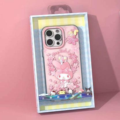 my melody baby pink romantic flower iphone phone case