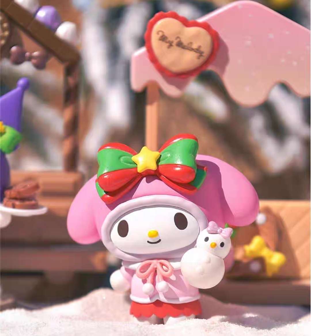 my melody christmas market celebration blind box figure