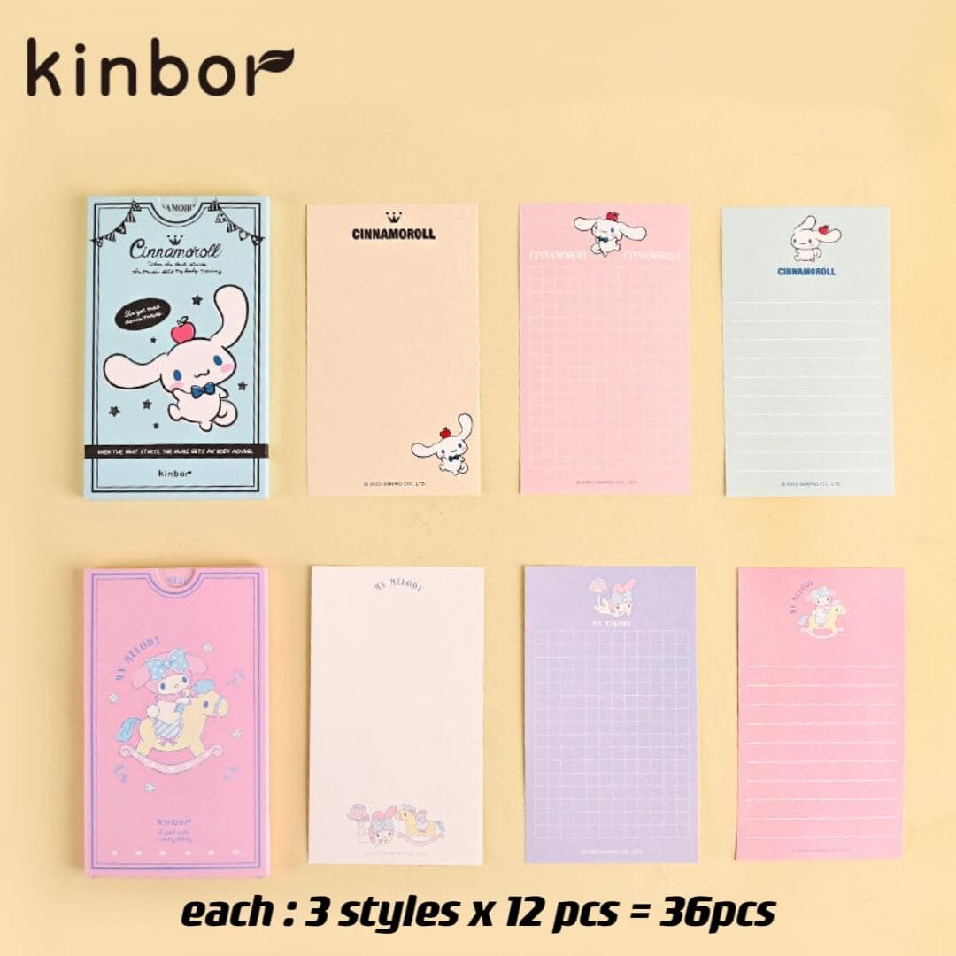 my melody cinnamoroll small note bundle for girls