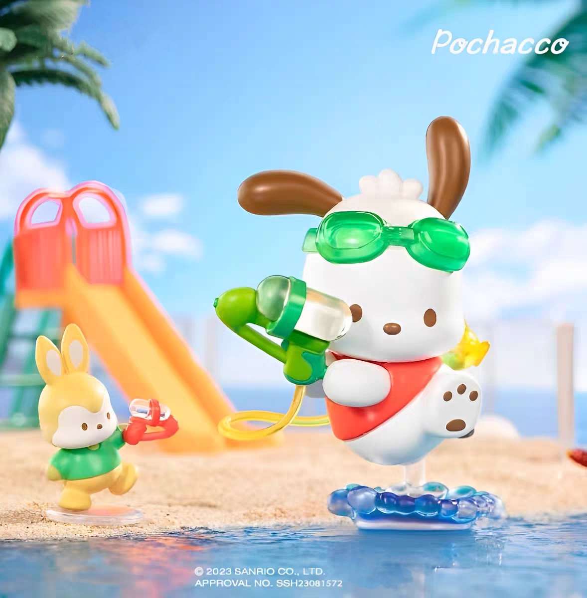 Sanrio Pochacco Beach Party Blind Box Toy Figures