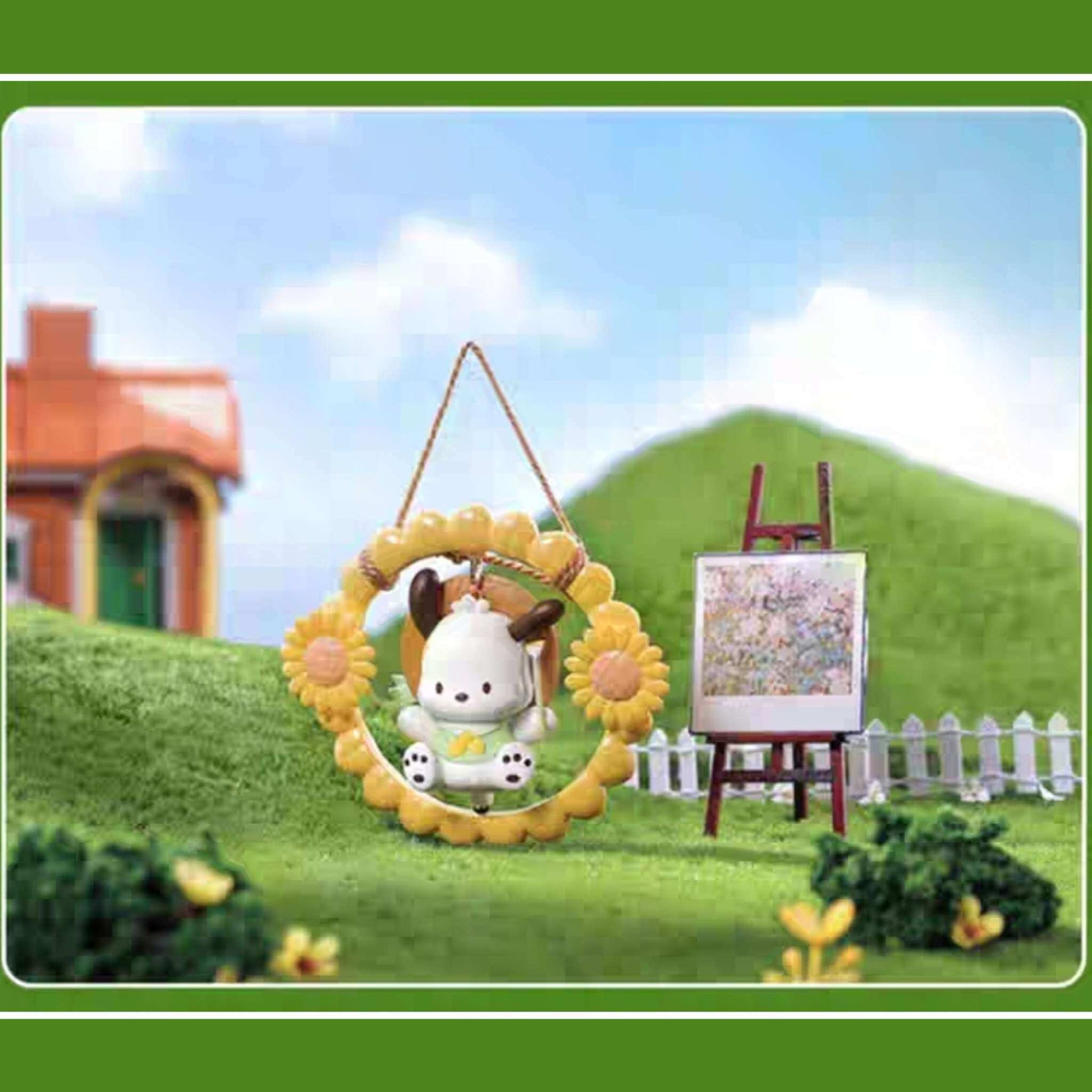 pochacco sunflower ring decoration blind box figure