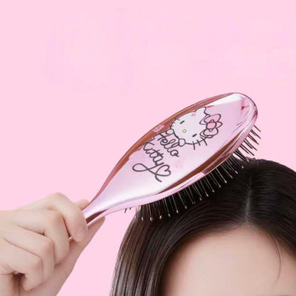 Sanrio Hello Kitty Metallic Pink Hair Paddle Brush