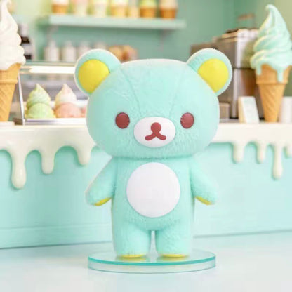 Rilakkuma Flocked Colorful Blind Box Figure