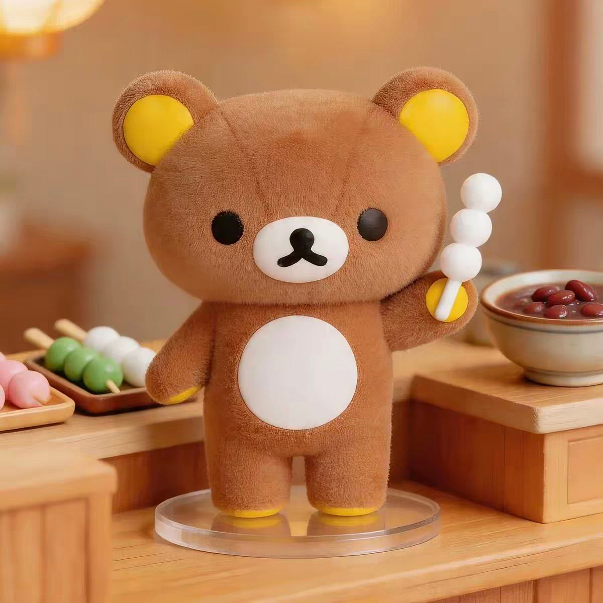 Rilakkuma Flocked Colorful Blind Box Figure