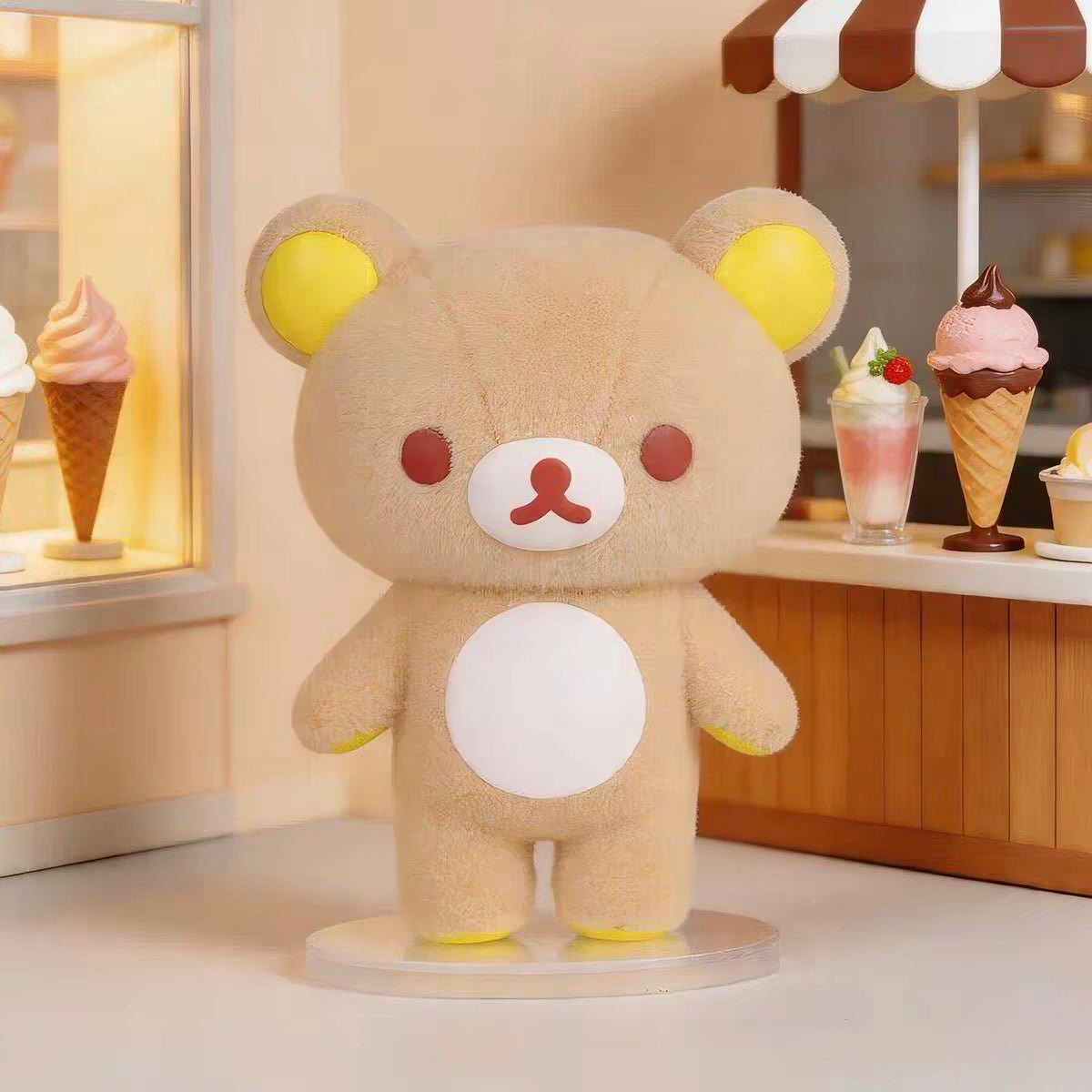 Rilakkuma Flocked Colorful Blind Box Figure