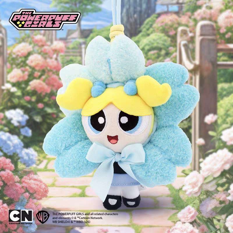Powerpuff Girls Flower Plush Bag Charm