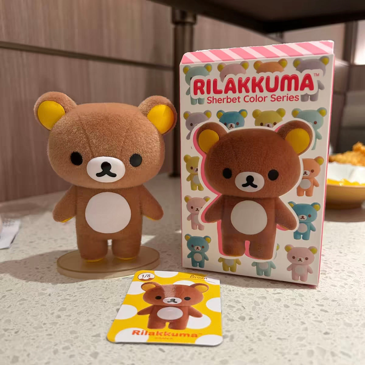 Rilakkuma Flocked Colorful Blind Box Figure