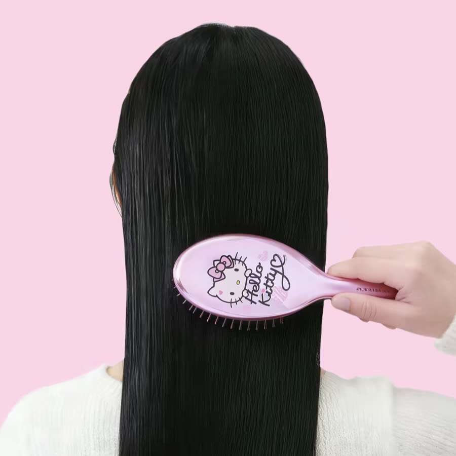 Sanrio Hello Kitty Metallic Pink Hair Paddle Brush
