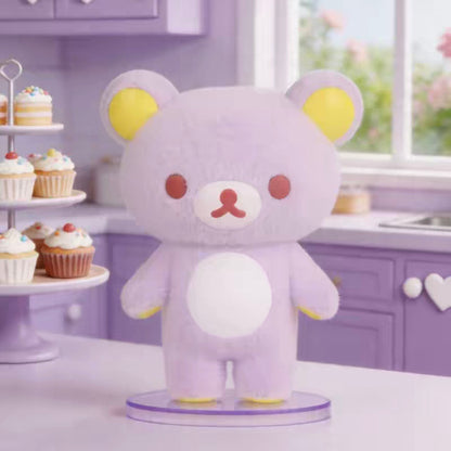 Rilakkuma Flocked Colorful Blind Box Figure