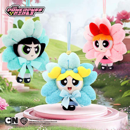 Powerpuff Girls Flower Plush Bag Charm