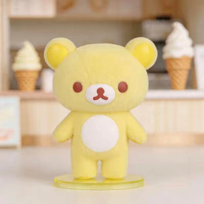 Rilakkuma Flocked Colorful Blind Box Figure