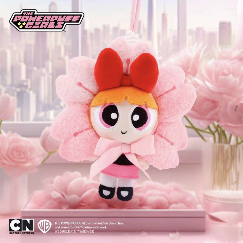 Powerpuff Girls Flower Plush Bag Charm