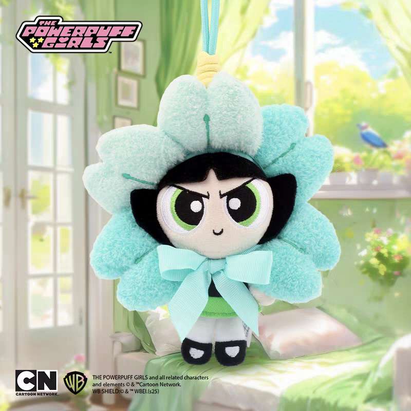 Powerpuff Girls Flower Plush Bag Charm