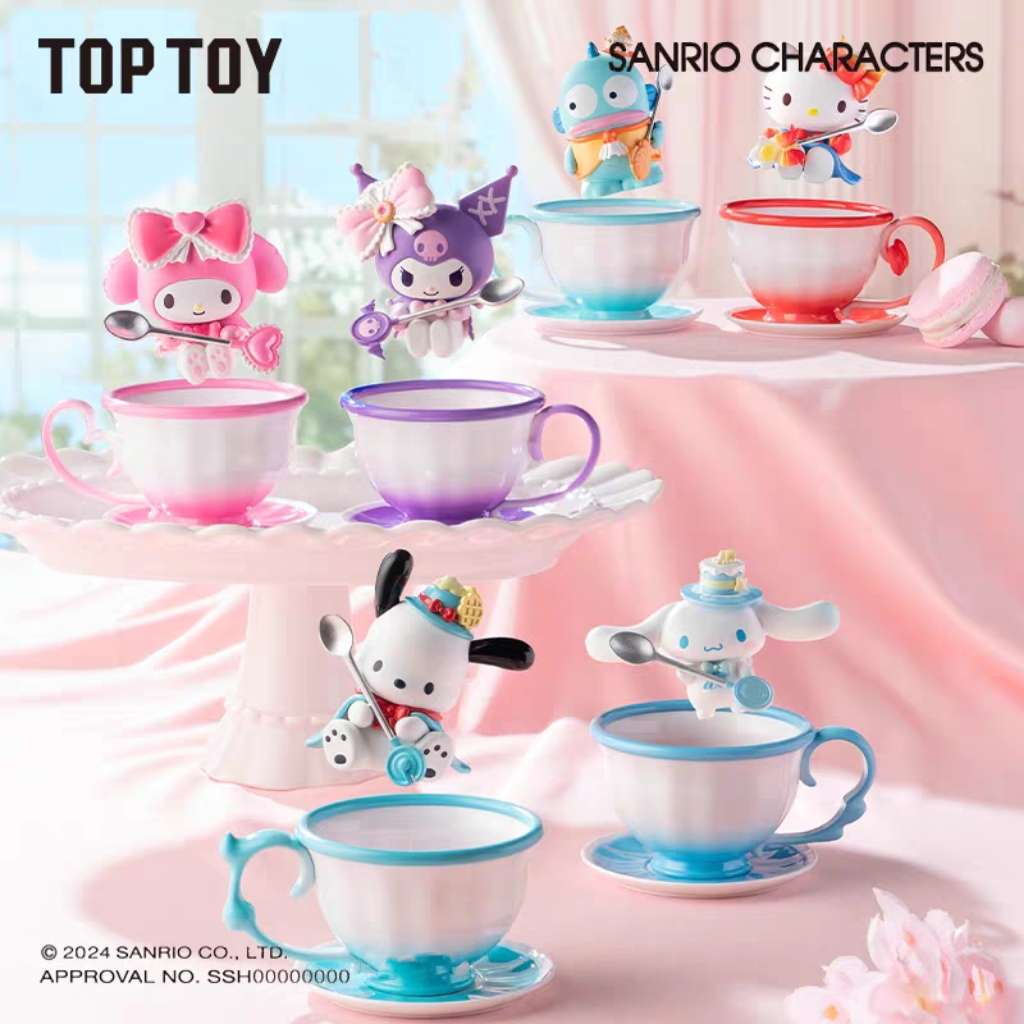 Sanrio Sweet Afternoon Tea Teacup Blind Box Figures