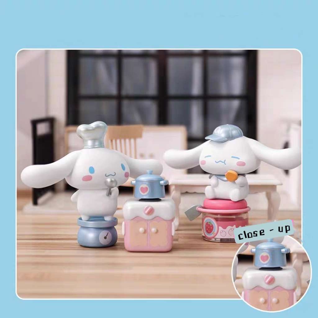 sanrio cinnamoroll cooking eating figure