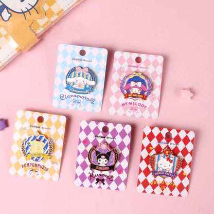 sanrio cute-lapel pin school badge style