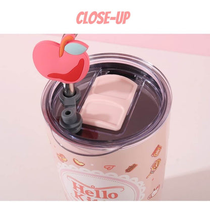 Sanrio Tumbler with Lid and Straw - Fruit Series