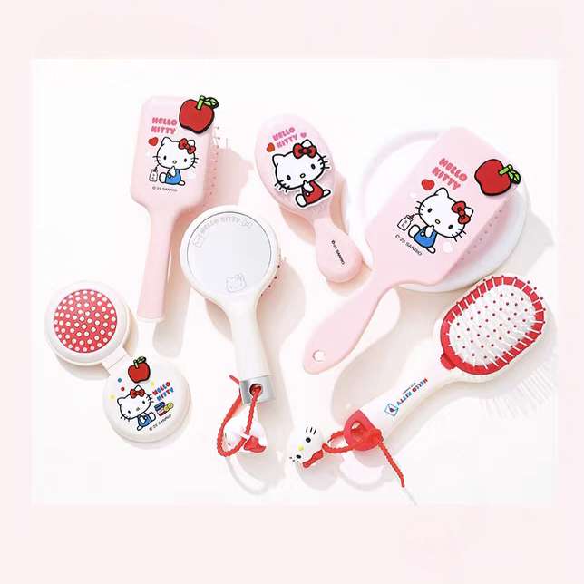 Sanrio Classic Hello Kitty Cushion Hair Brush Travel