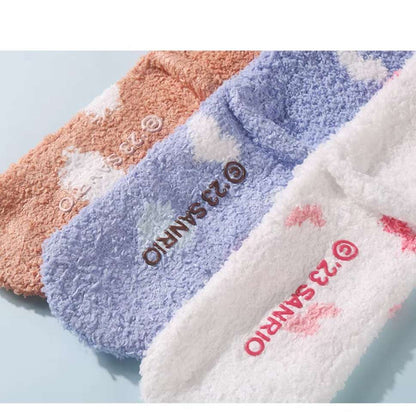 sanrio home winter fuzzy socks cute gift idea