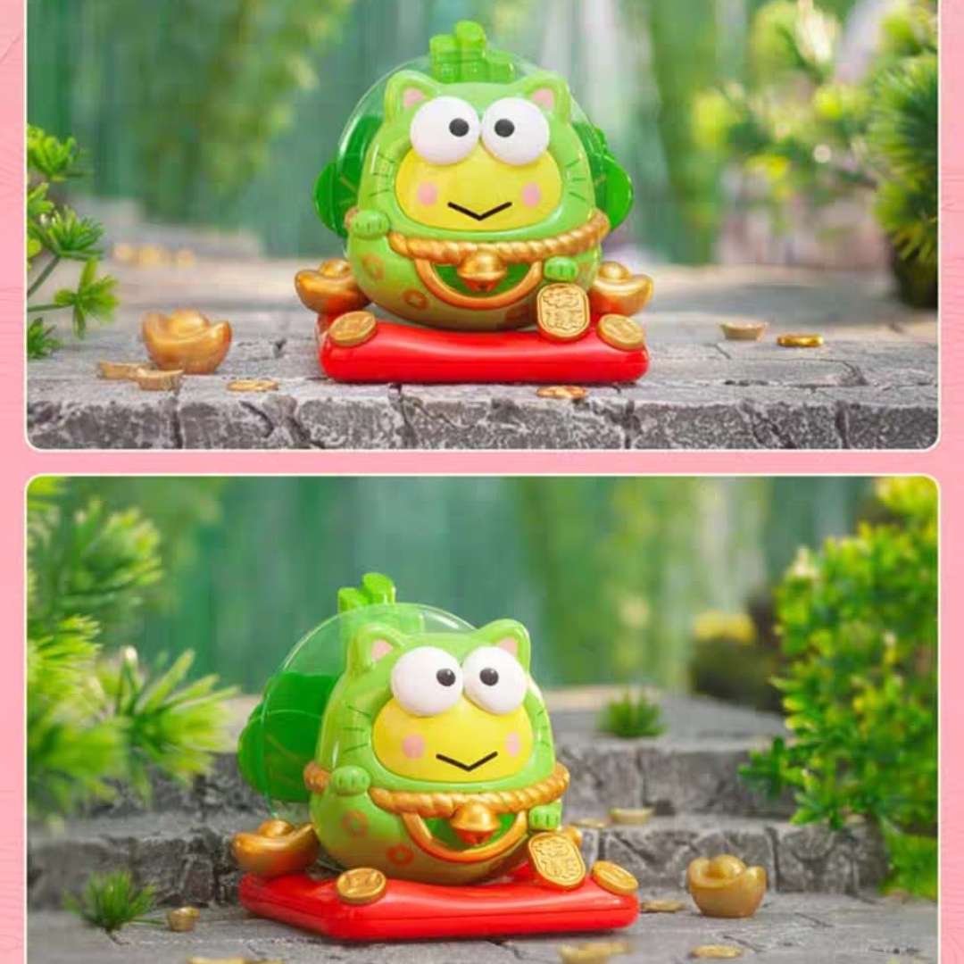 sanrio keroppi roly-poly lucky blessing toy figure blind box