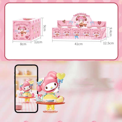 sanrio my melody afternoon party cake blind box figures measurements