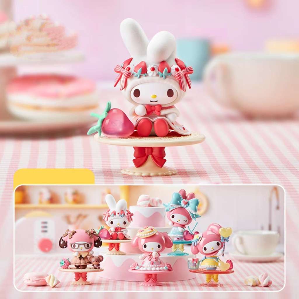 sanrio my melody afternoon party cake blind box figures