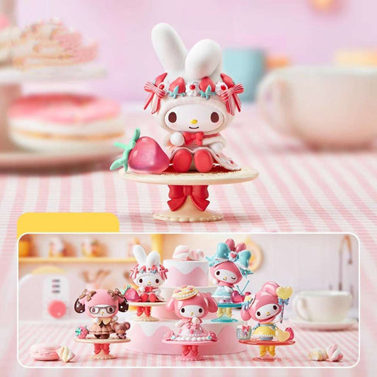 sanrio my melody afternoon party cake blind box figures