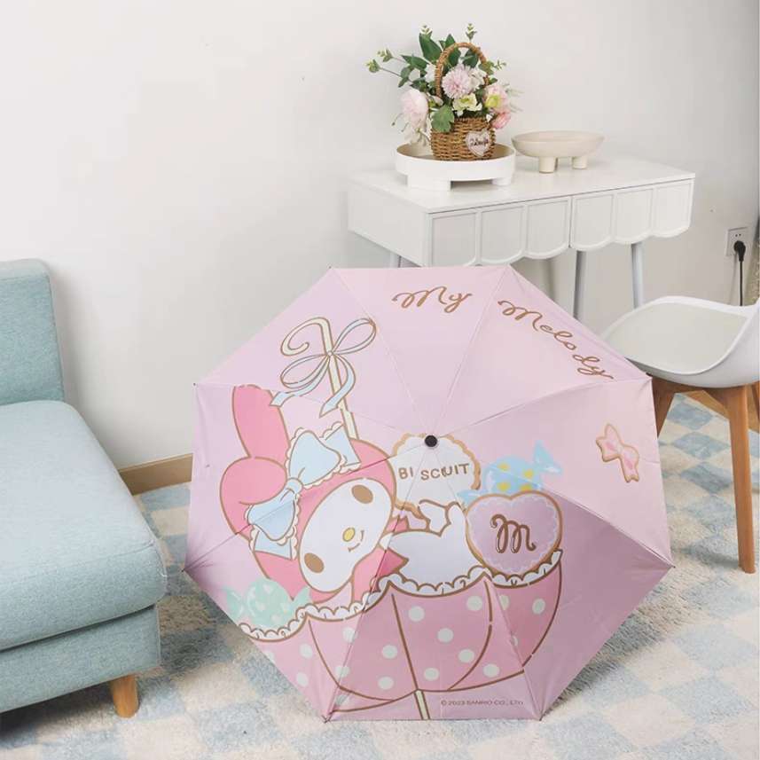 sanrio my melody flying parasol foldable umbrella pink