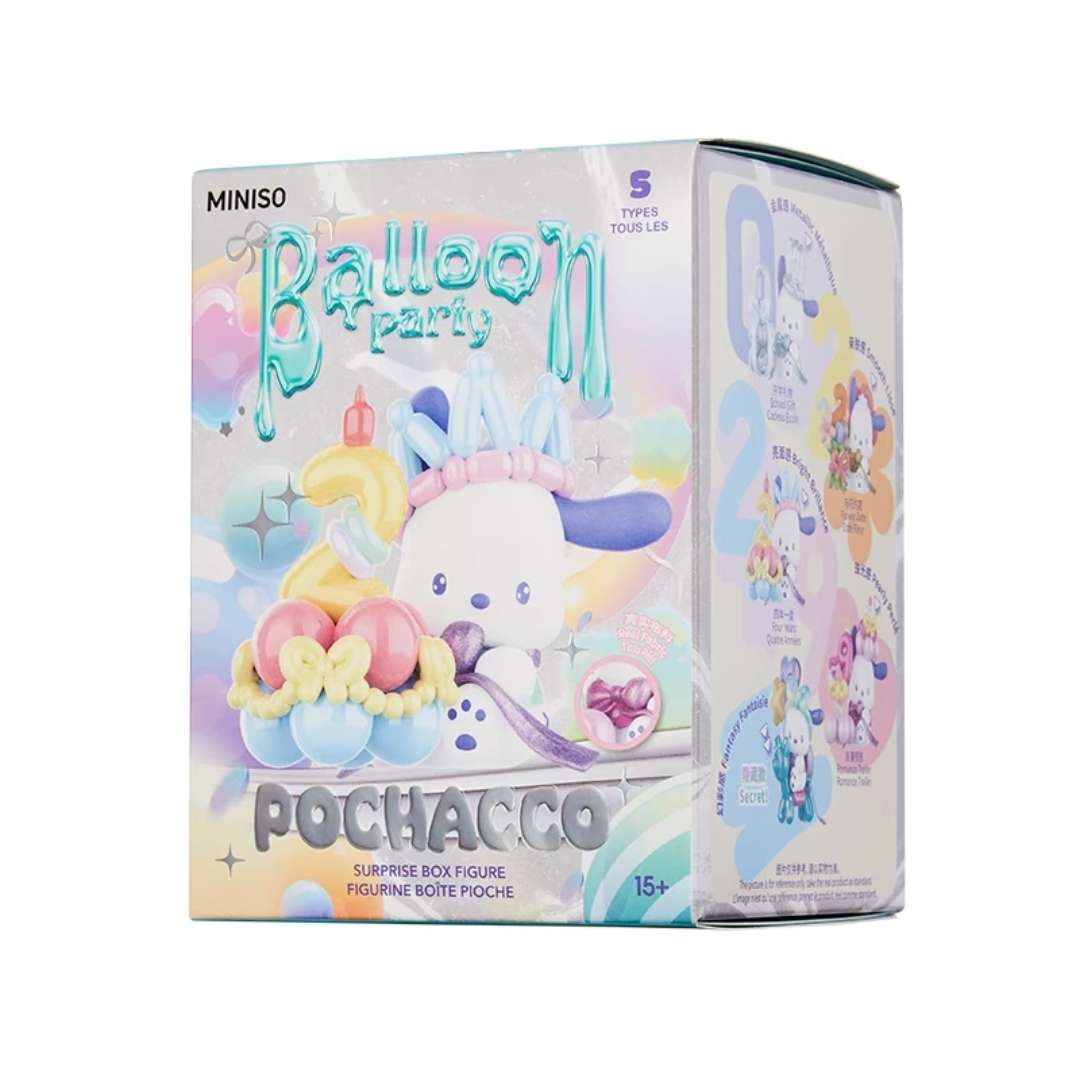 Pochacco Sanrio happy birthday balloon party blind box figure