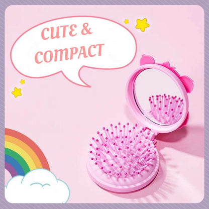 small cute hair brush compact