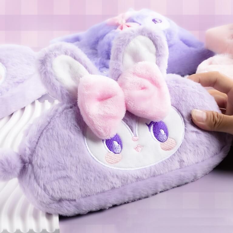 soft to touch purple bunny makeup case