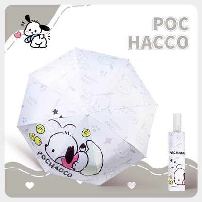 Sanrio Jumping Pochacco Foldable Compact Portable Umbrella