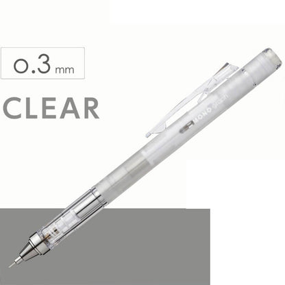 tombow mono graph mechanical pencil clear 0.3mm