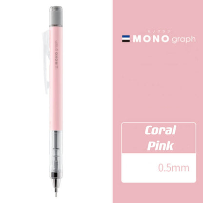 tombow mono graph mechanical pencil coral pink
