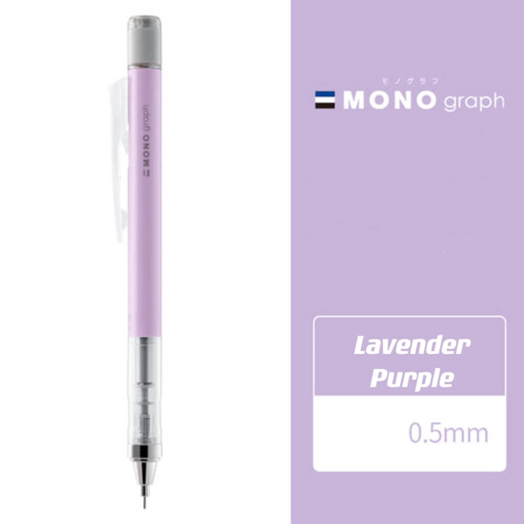 tombow mono graph mechanical pencil lavender purple
