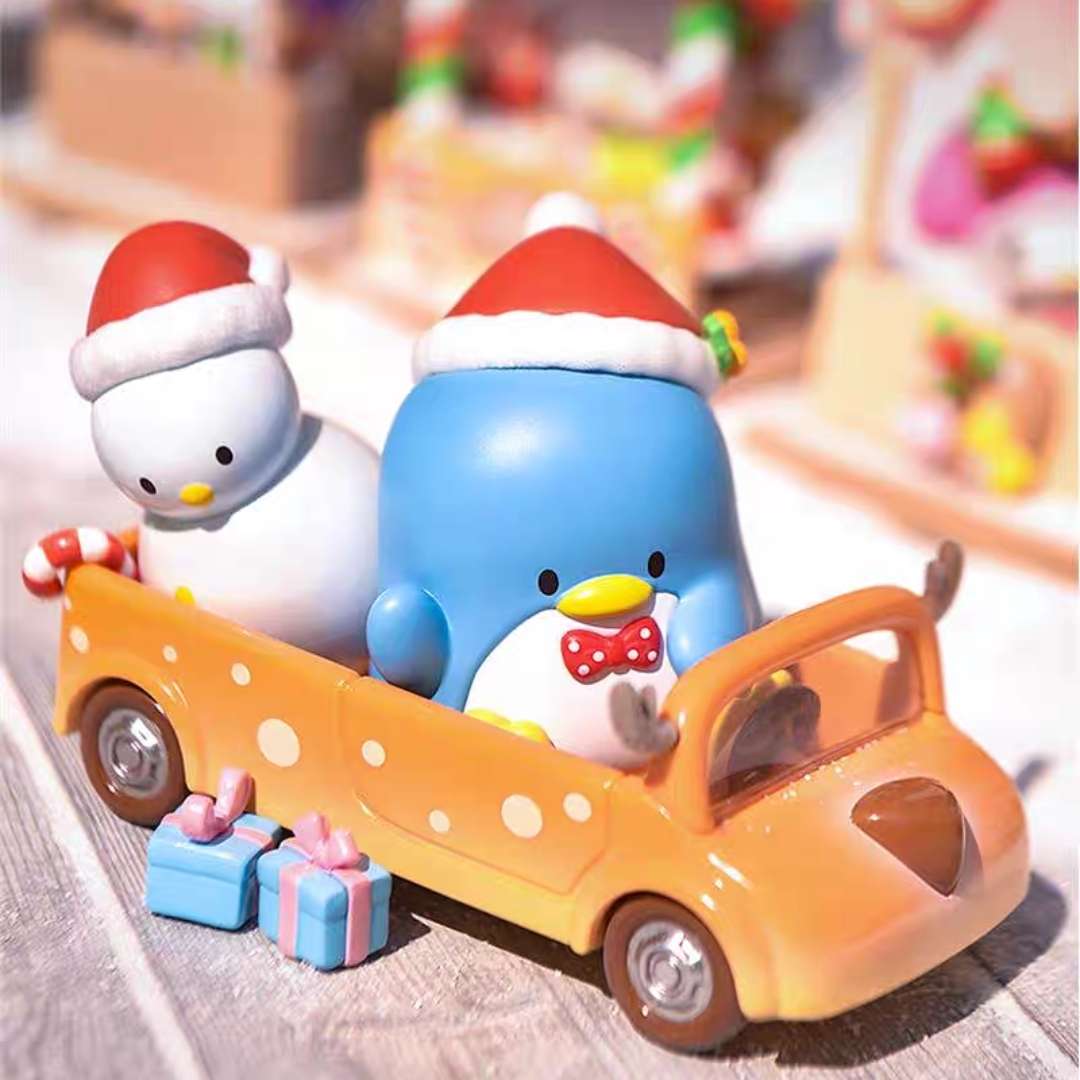 tuxedosam car christmas market celebration blind box figure