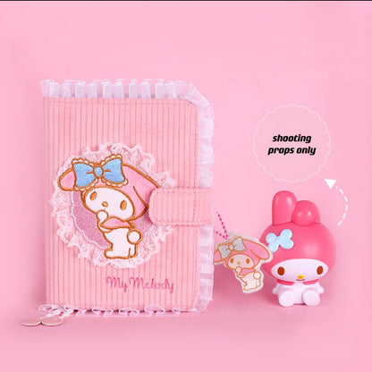 Sanrio My Melody Lace Trimmed Embroidered A6 Planner Journal with cover