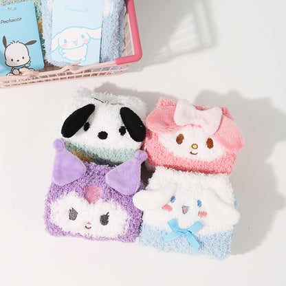 Sanrio Fluffy Cozy Home Slipper Fuzzy Socks – 3D Ears Series